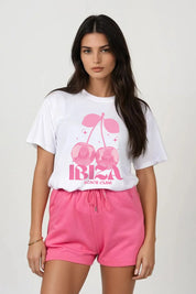 Joanie Ibiza Pink T-shirt and Short Co-Ord