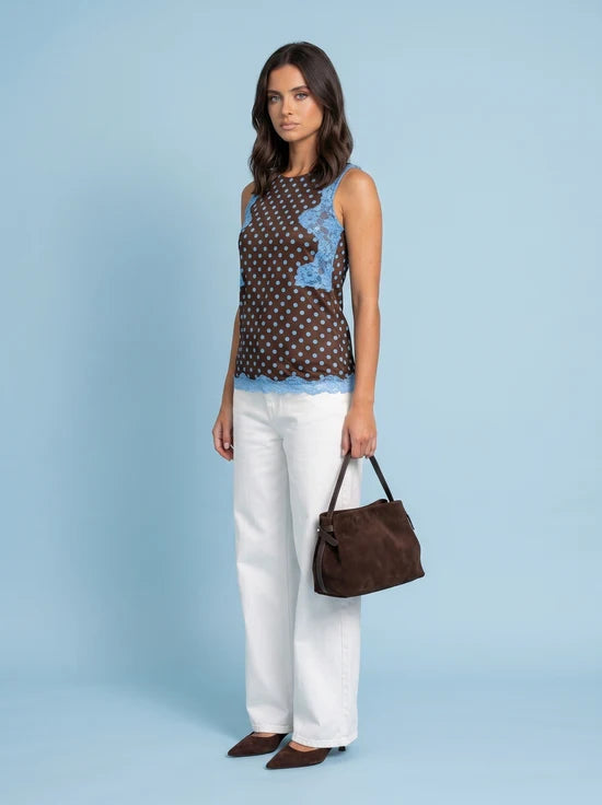 Jane Lace Spot Top