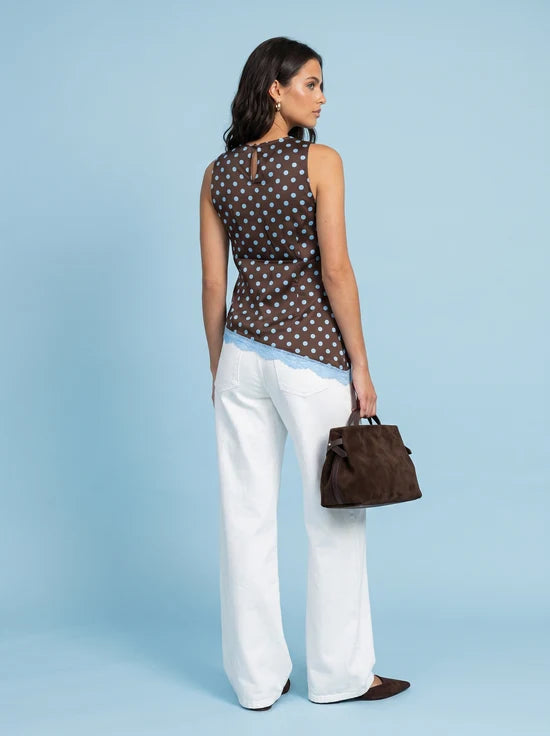 Jane Lace Spot Top