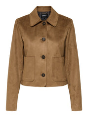 Tulip Faux Suede Pocket Jacket