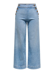 Madison Button Wide Leg Jeans