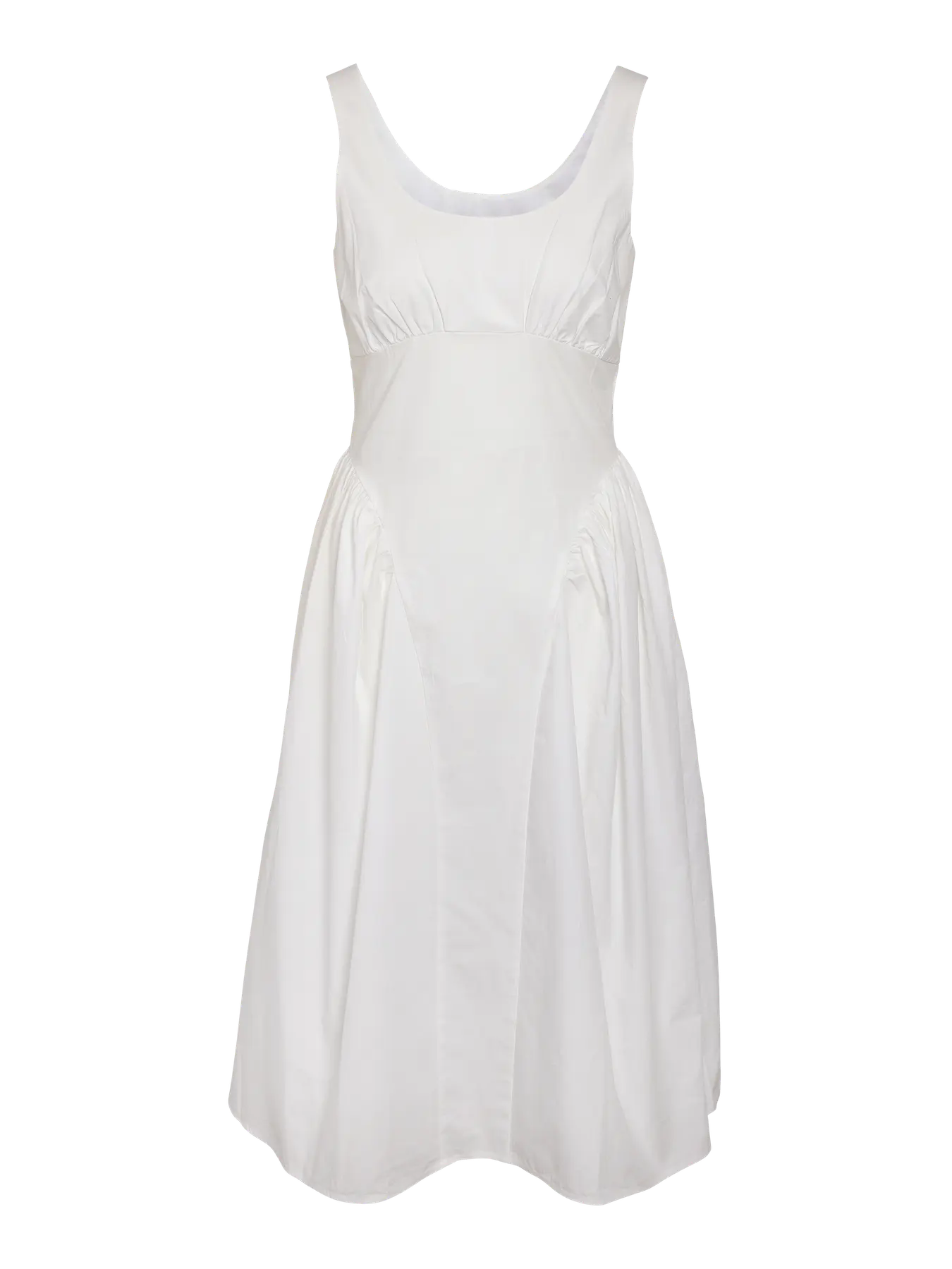 Asta Strap Midi Dress White