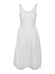 Asta Strap Midi Dress White