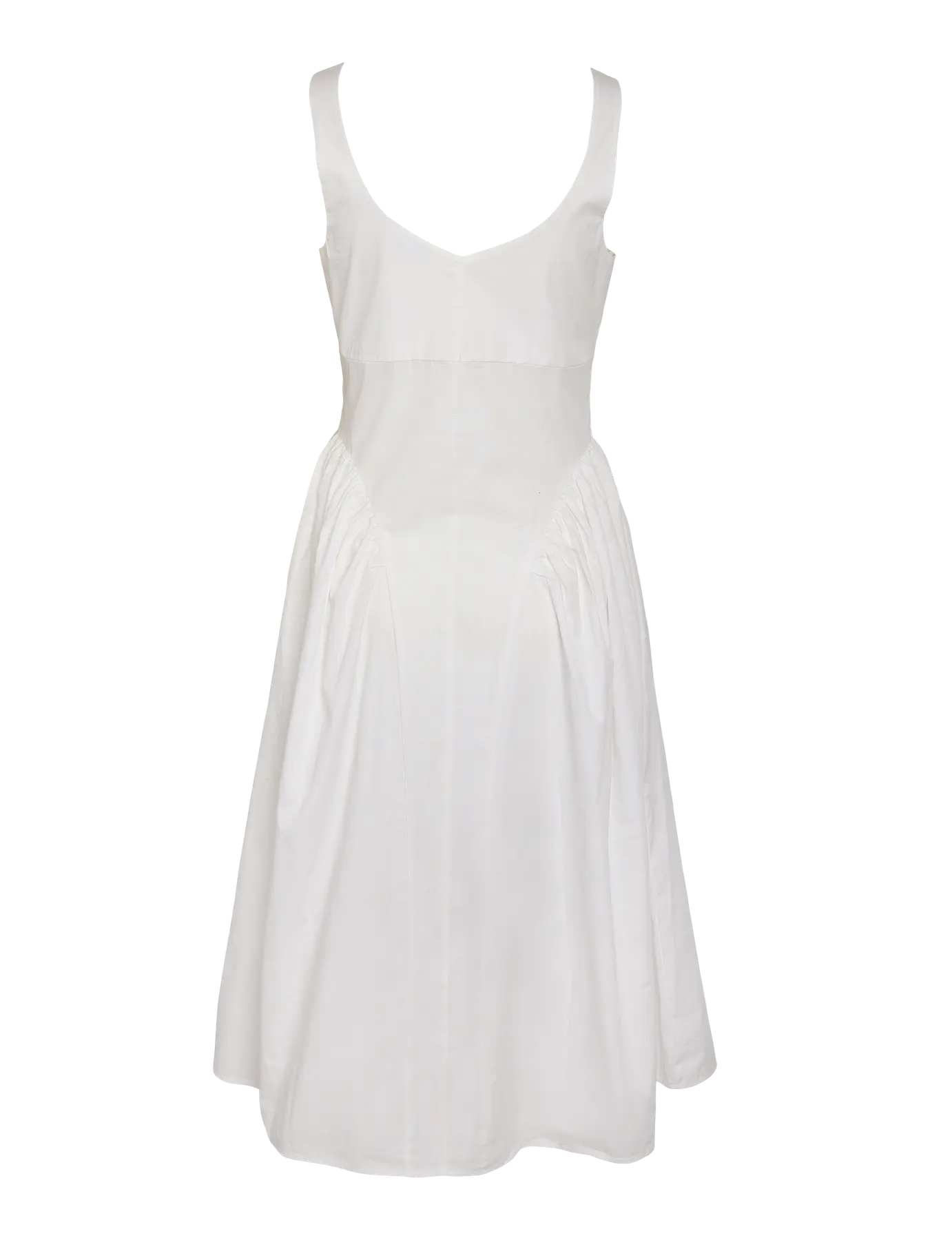 Asta Strap Midi Dress White