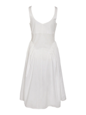 Asta Strap Midi Dress White