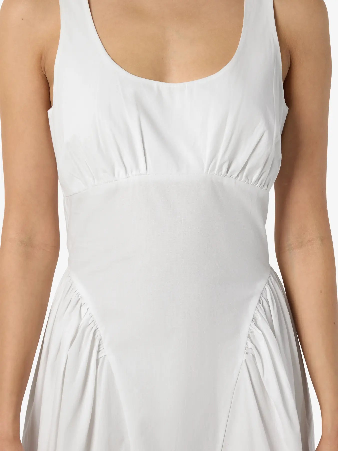 Asta Strap Midi Dress White