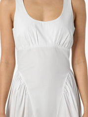 Asta Strap Midi Dress White