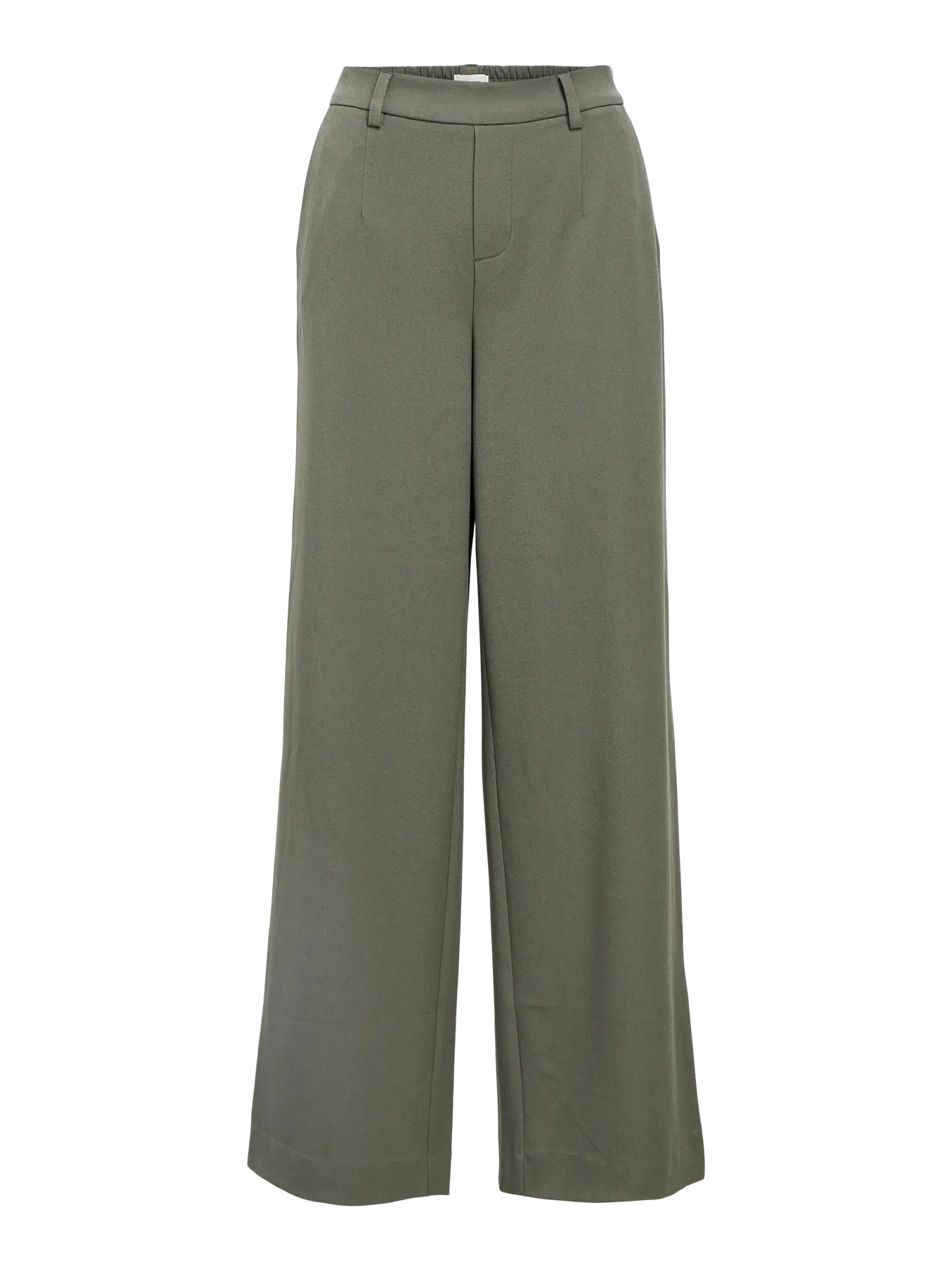 Lisa Khaki Wide Leg Trousers
