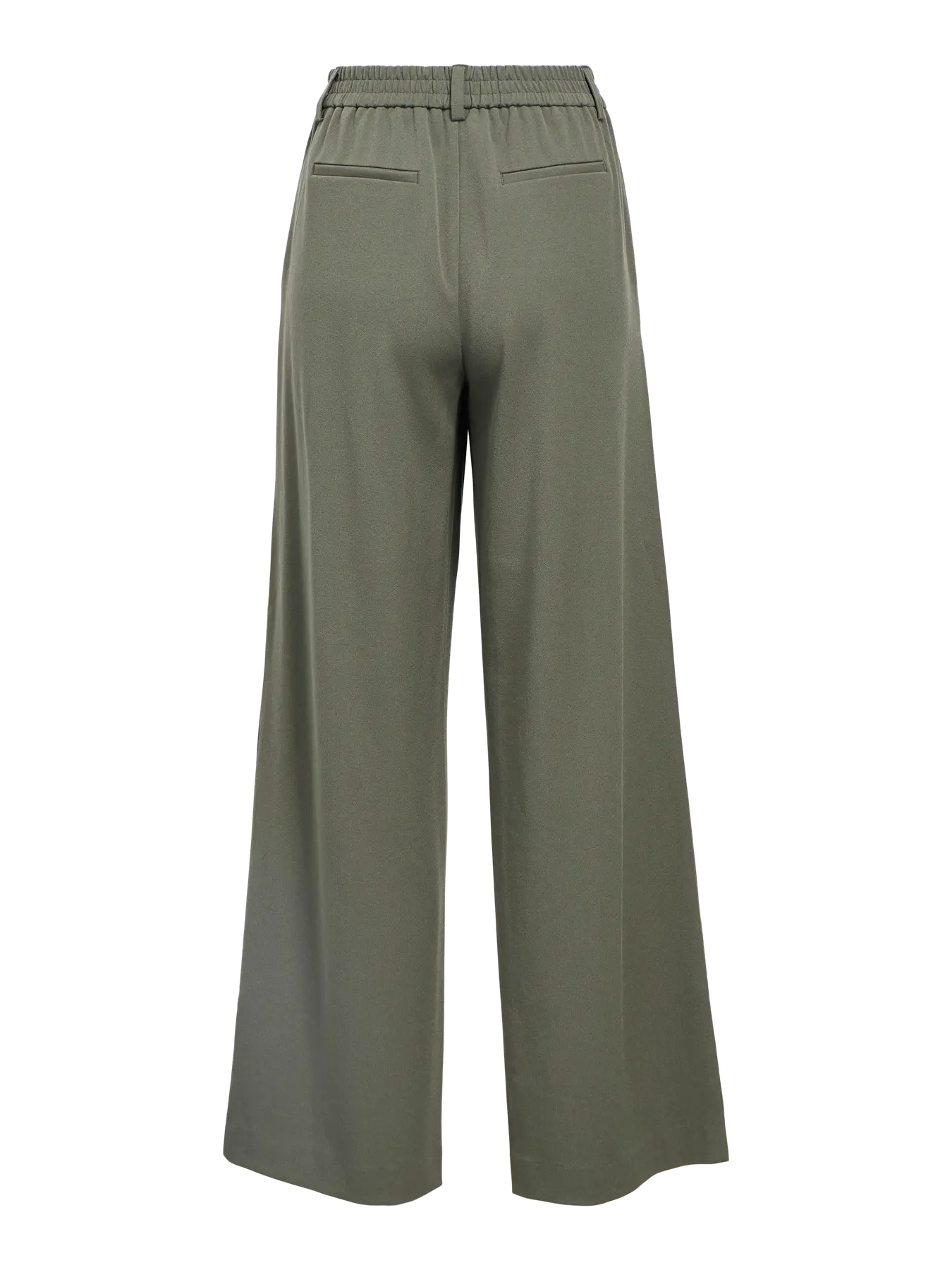 Lisa Khaki Wide Leg Trousers
