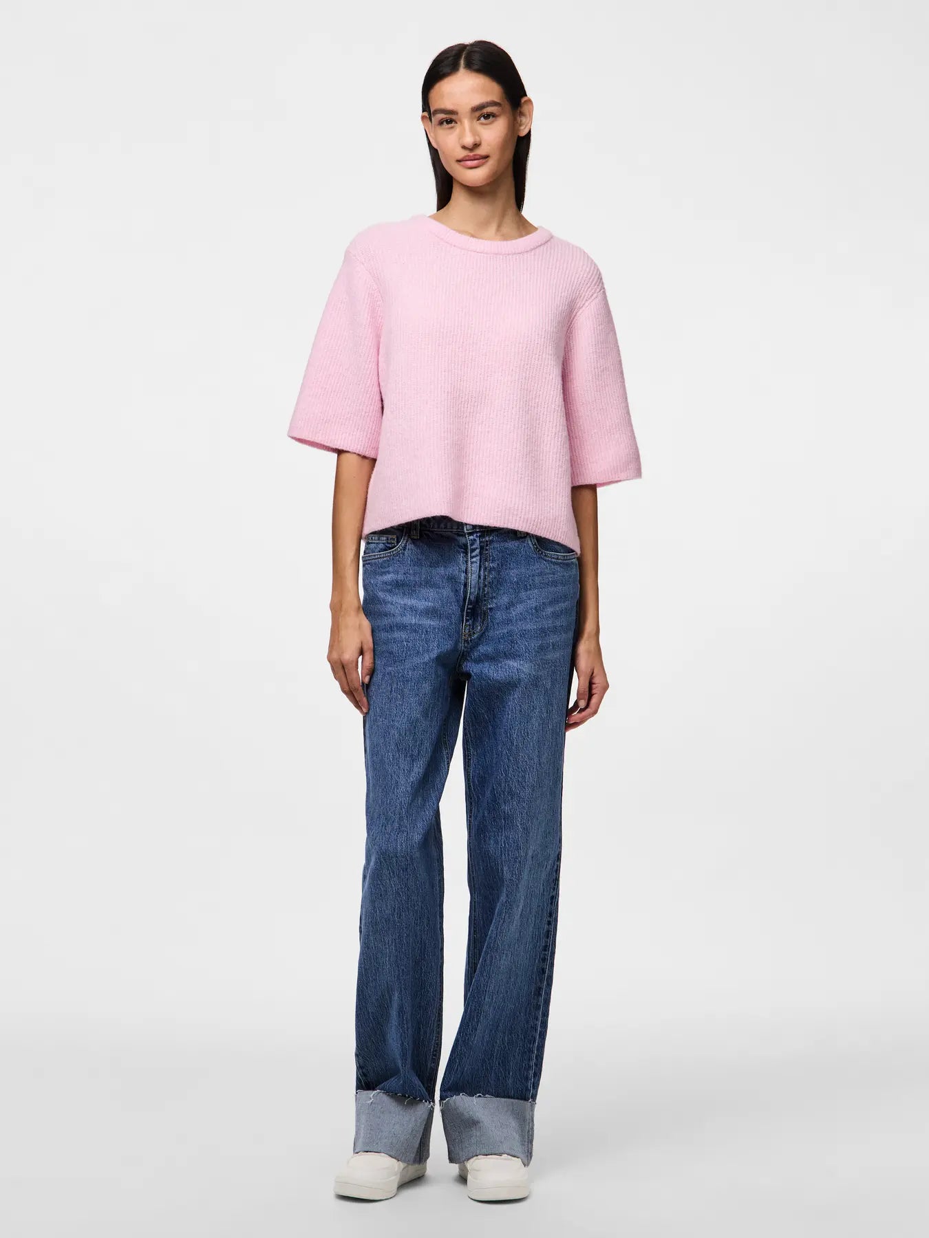 Silly Pink O-neck Knit