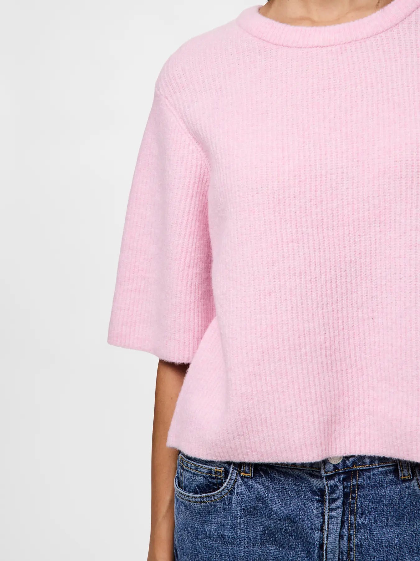 Silly Pink O-neck Knit