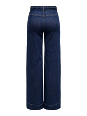 Madison Wide-Leg Belt Jeans