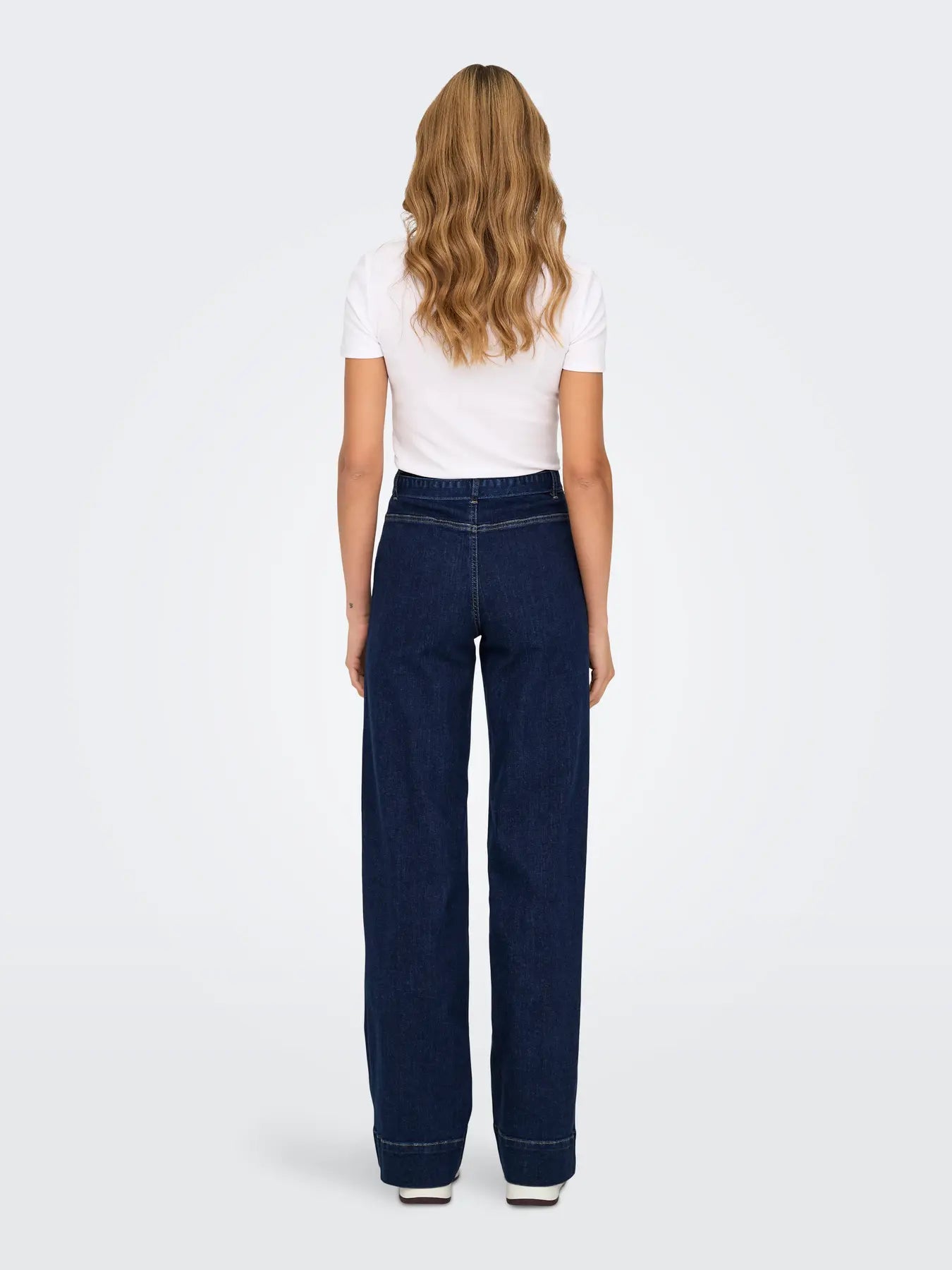 Madison Wide-Leg Belt Jeans