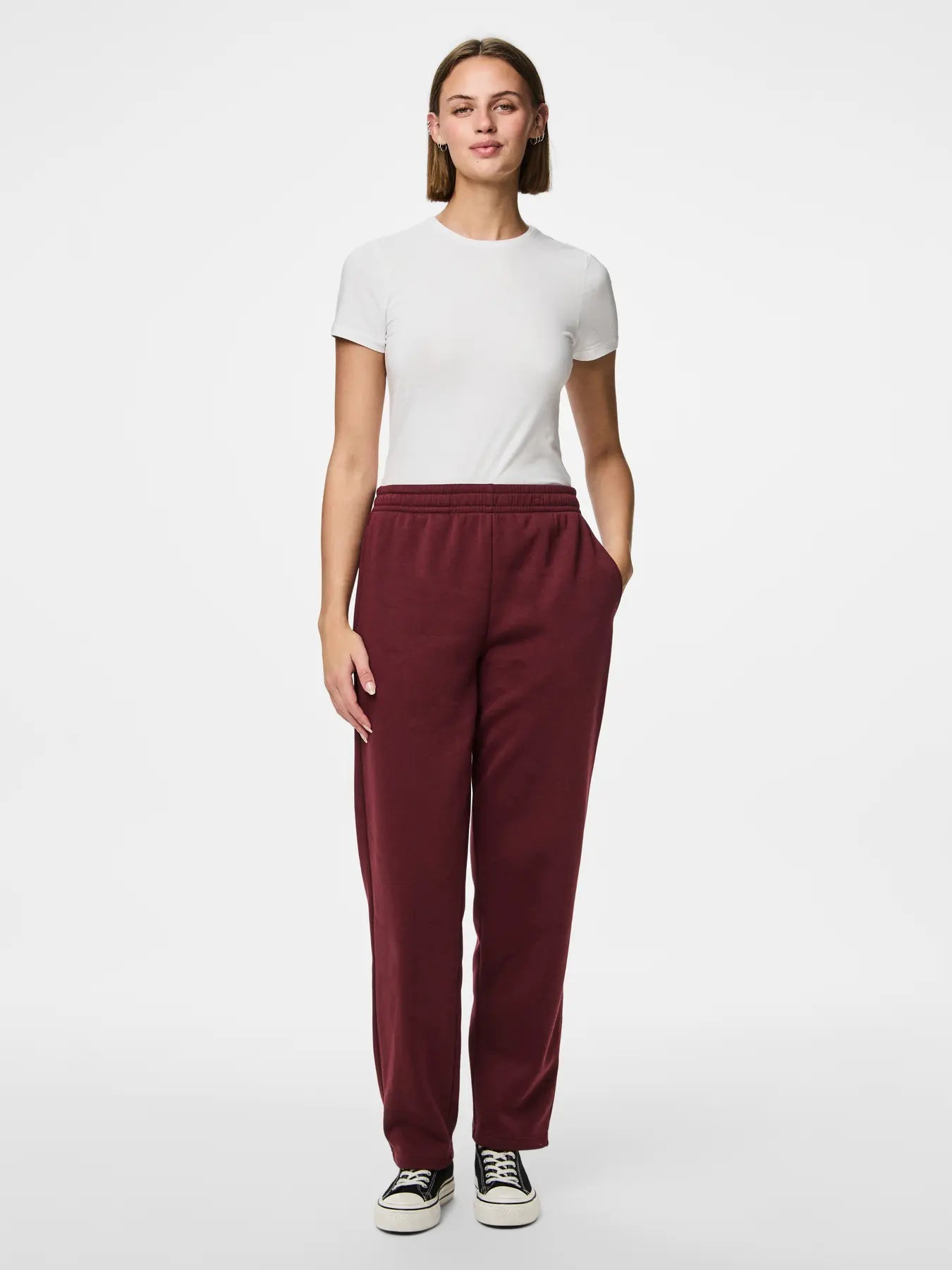 Chilli Wine Straight Leg Sweat Pants