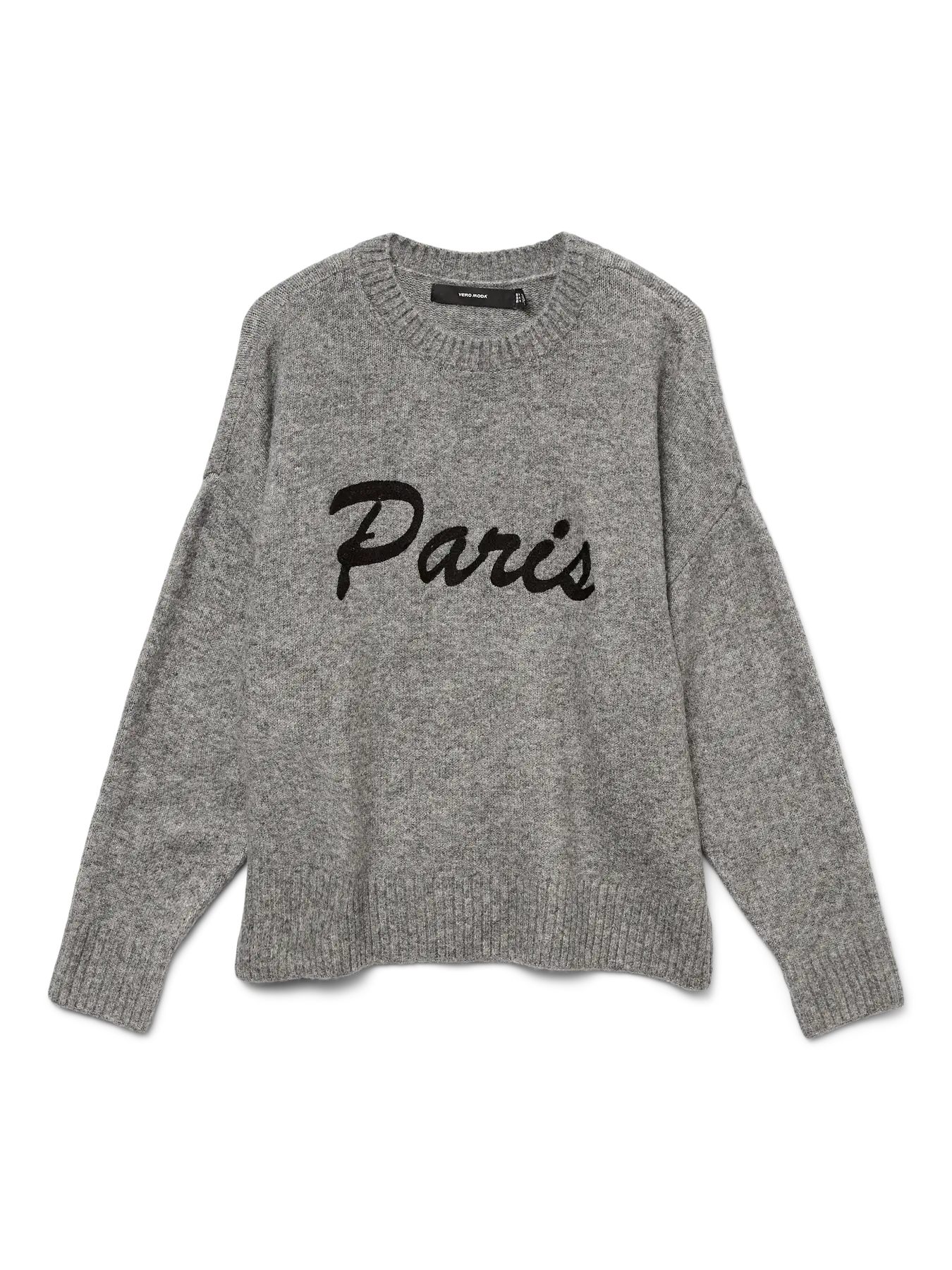 Paris Grey Knit Pullover