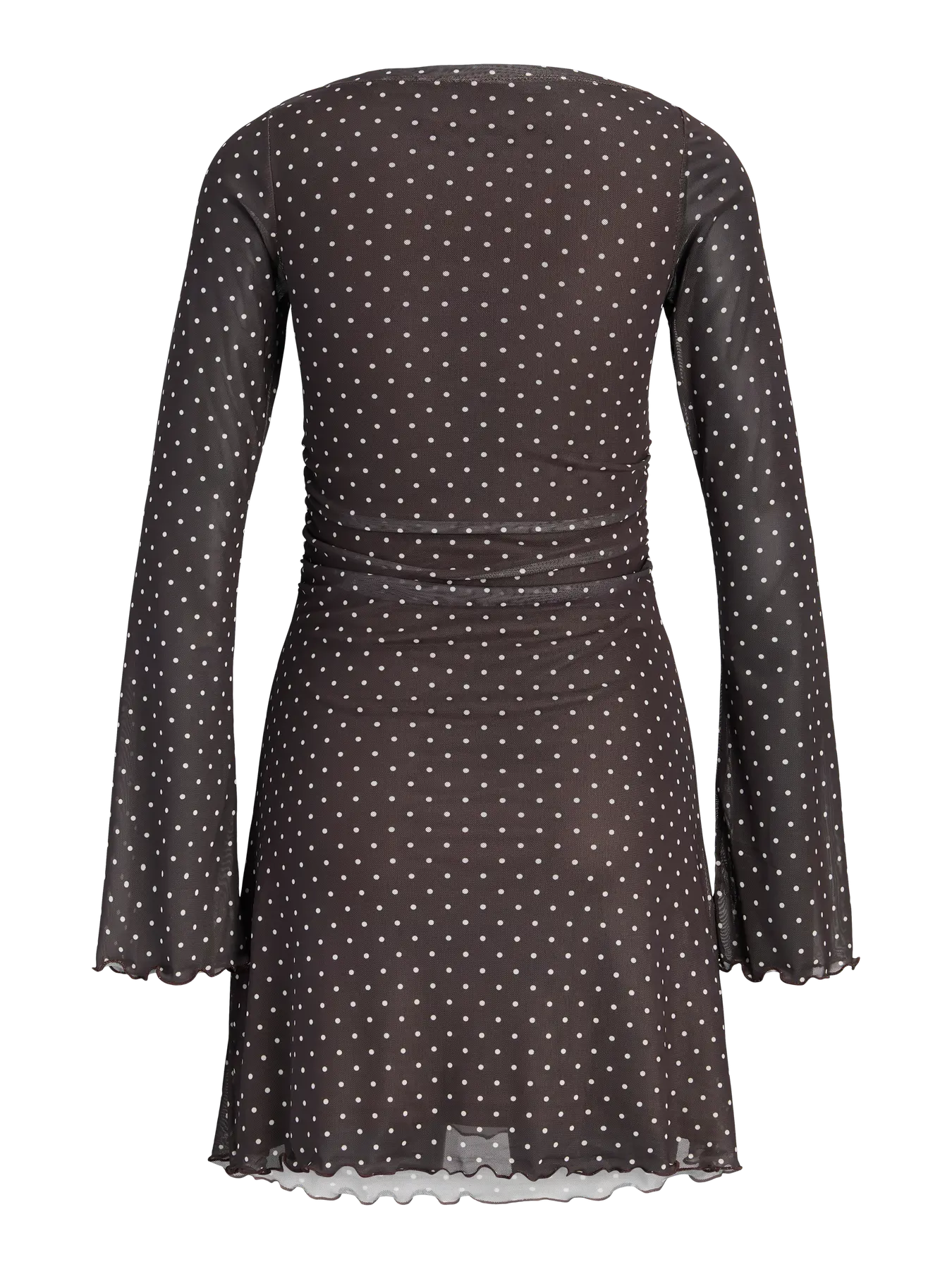 Minna Brown Spot Mini Dress