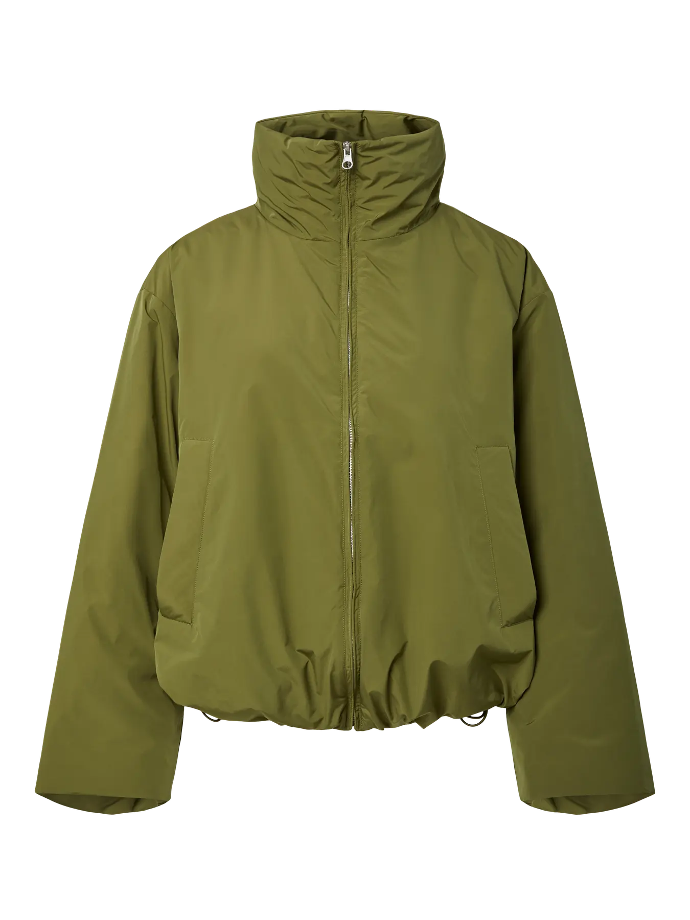 Sif Funnel Neck Bomber Jacket Green