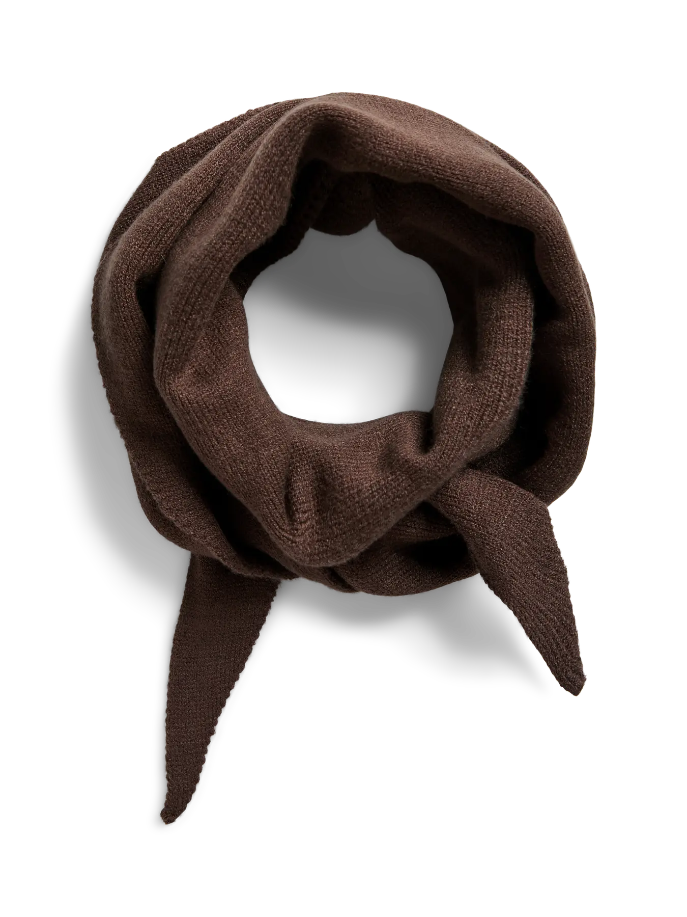 Komma Triangle Scarf Brown