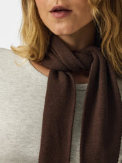 Komma Triangle Scarf Brown