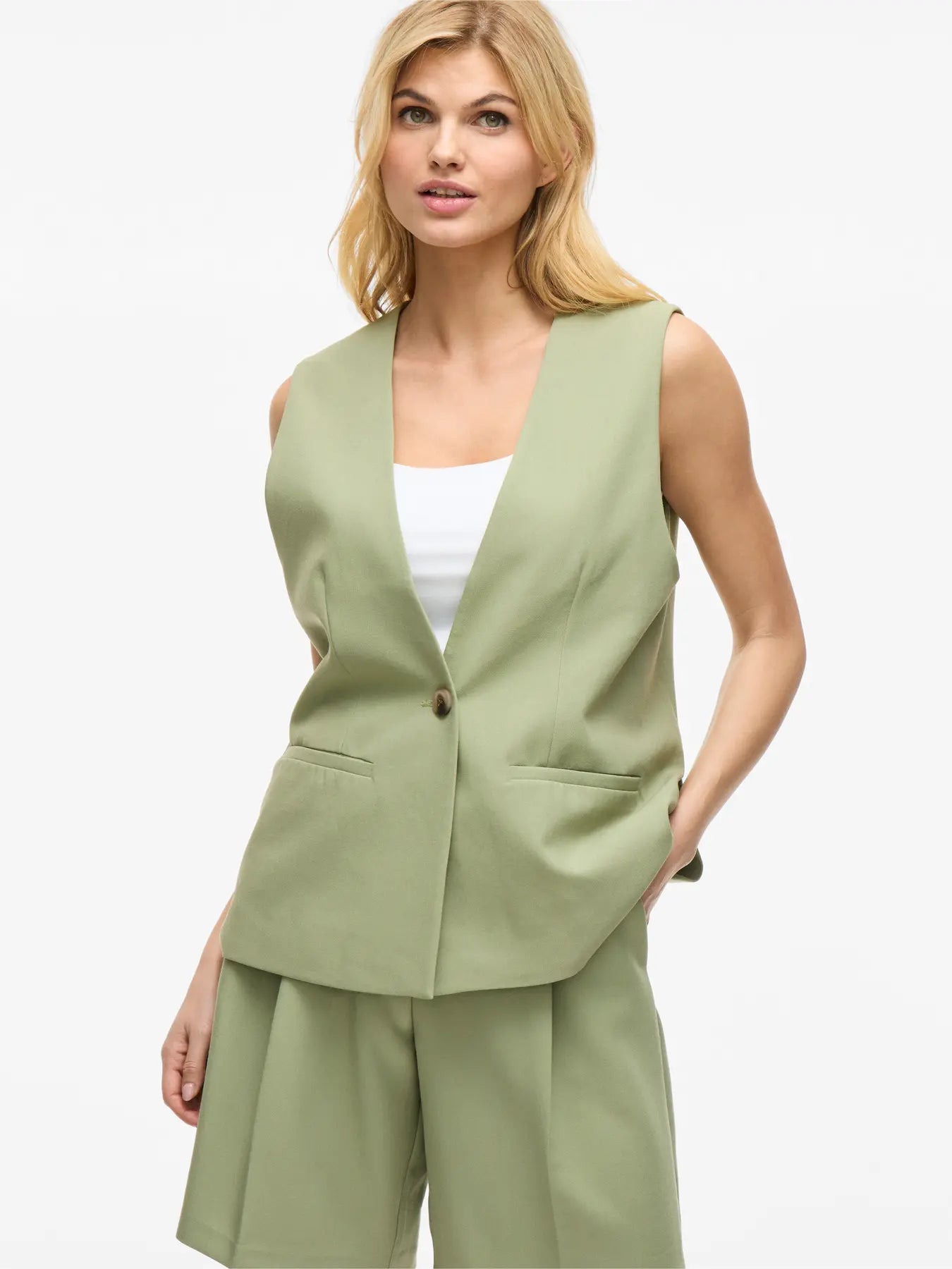 Pinema Green Tailored Waistcoat