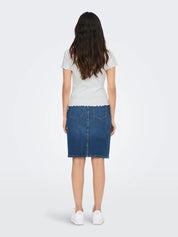 Carlotta White Pointelle T-Shirt