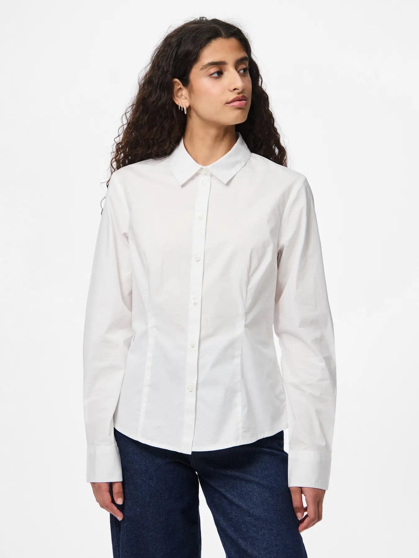 Sussi Waisted White Shirt