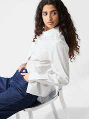 Sussi Waisted White Shirt