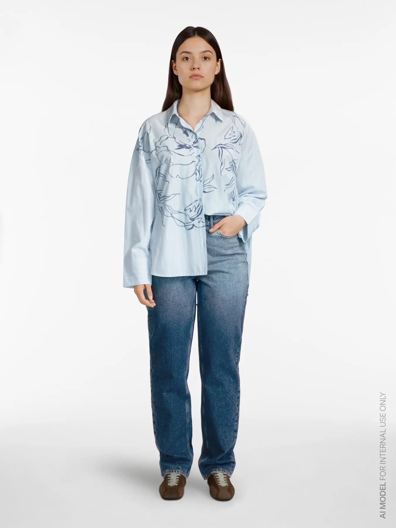 Florina Flock Stripe Shirt