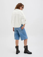 Breeze Cream Linen3/4 Resort Shirt