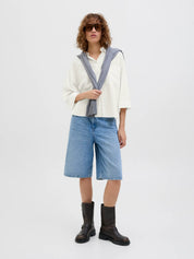 Breeze Cream Linen3/4 Resort Shirt