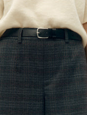 Lisa Checked Print Wide Leg Trousers