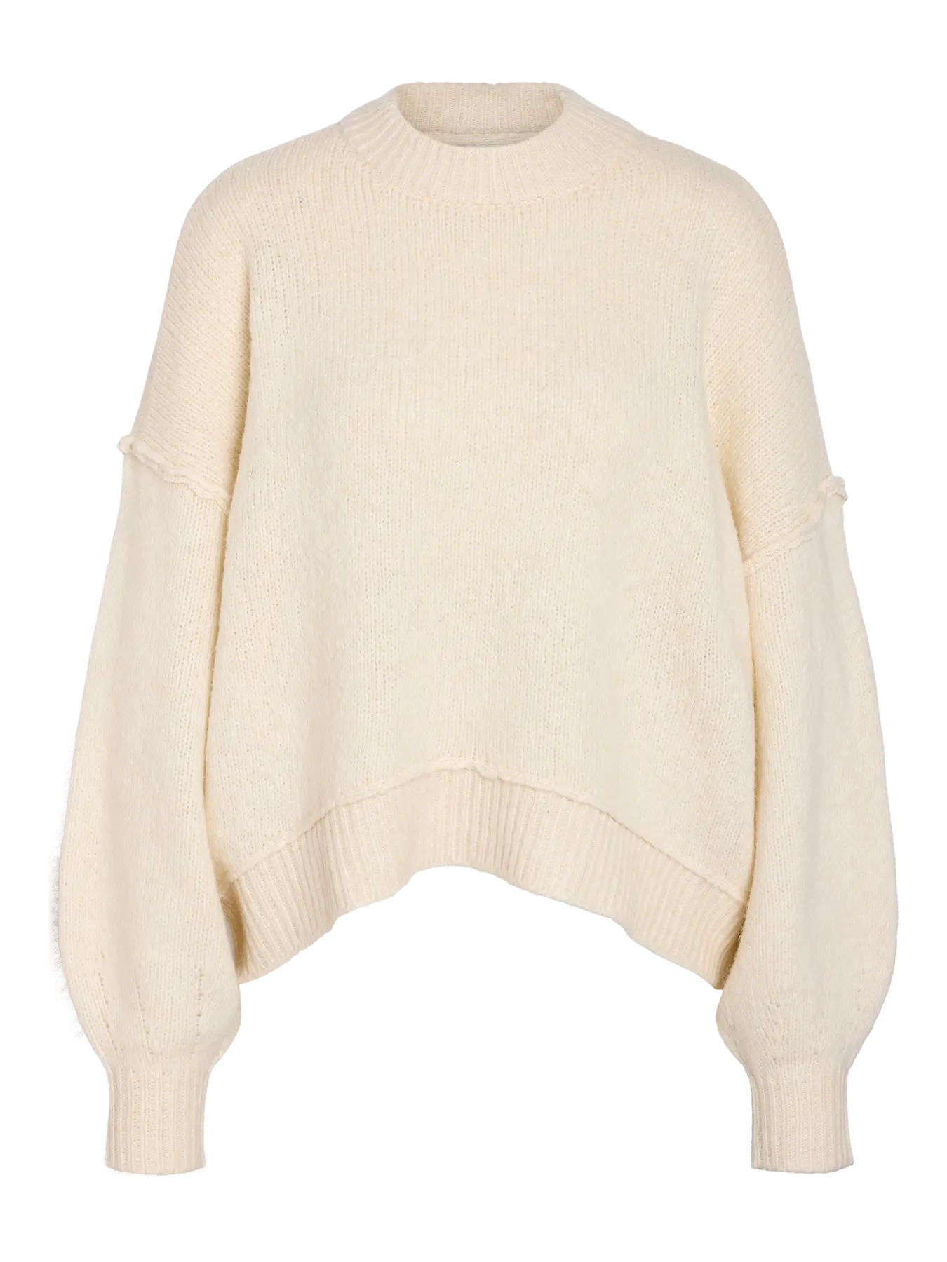 Luisa O-neck Slouchy Knit Cream