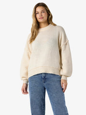 Luisa O-neck Slouchy Knit Cream