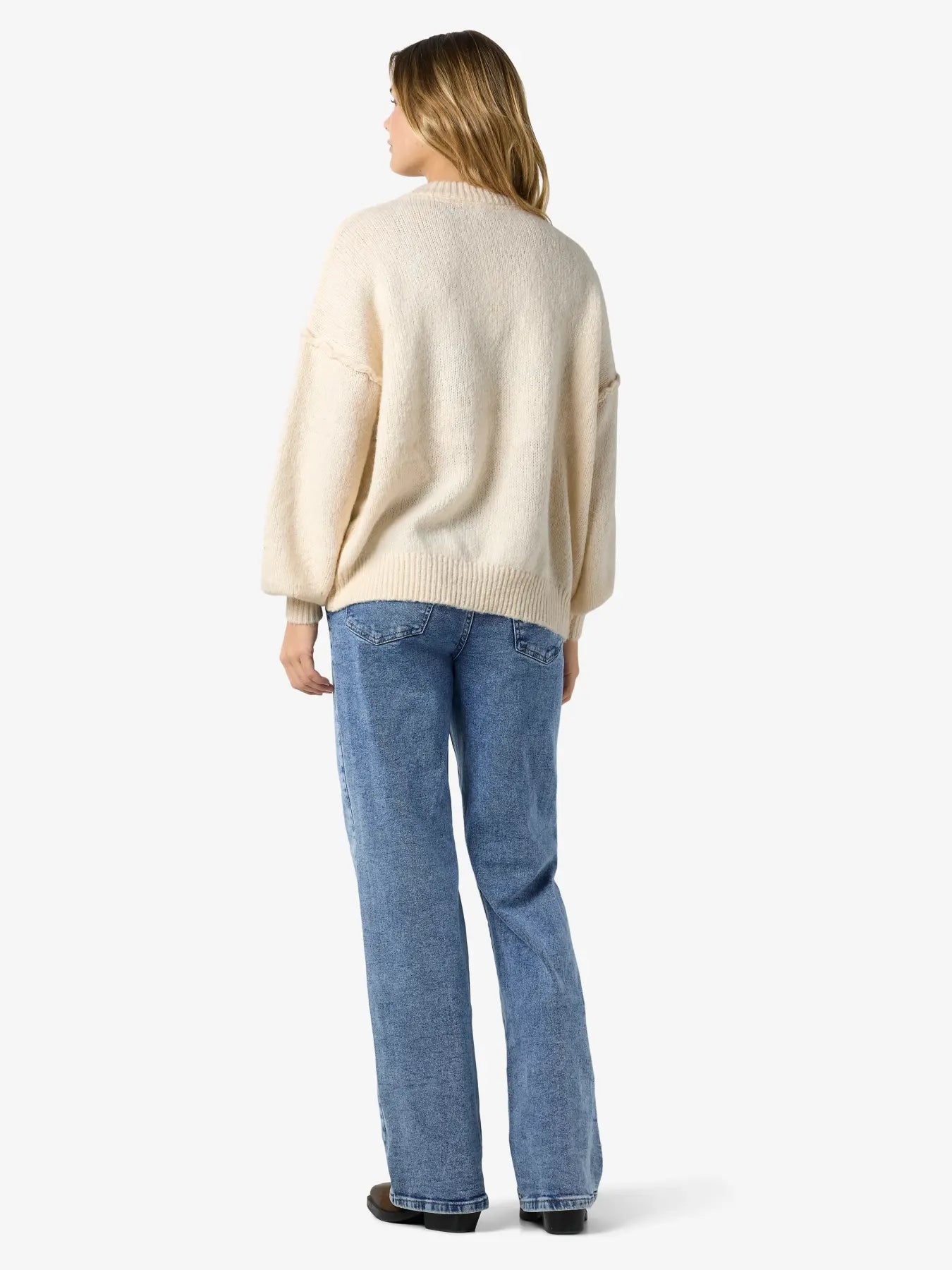 Luisa O-neck Slouchy Knit Cream