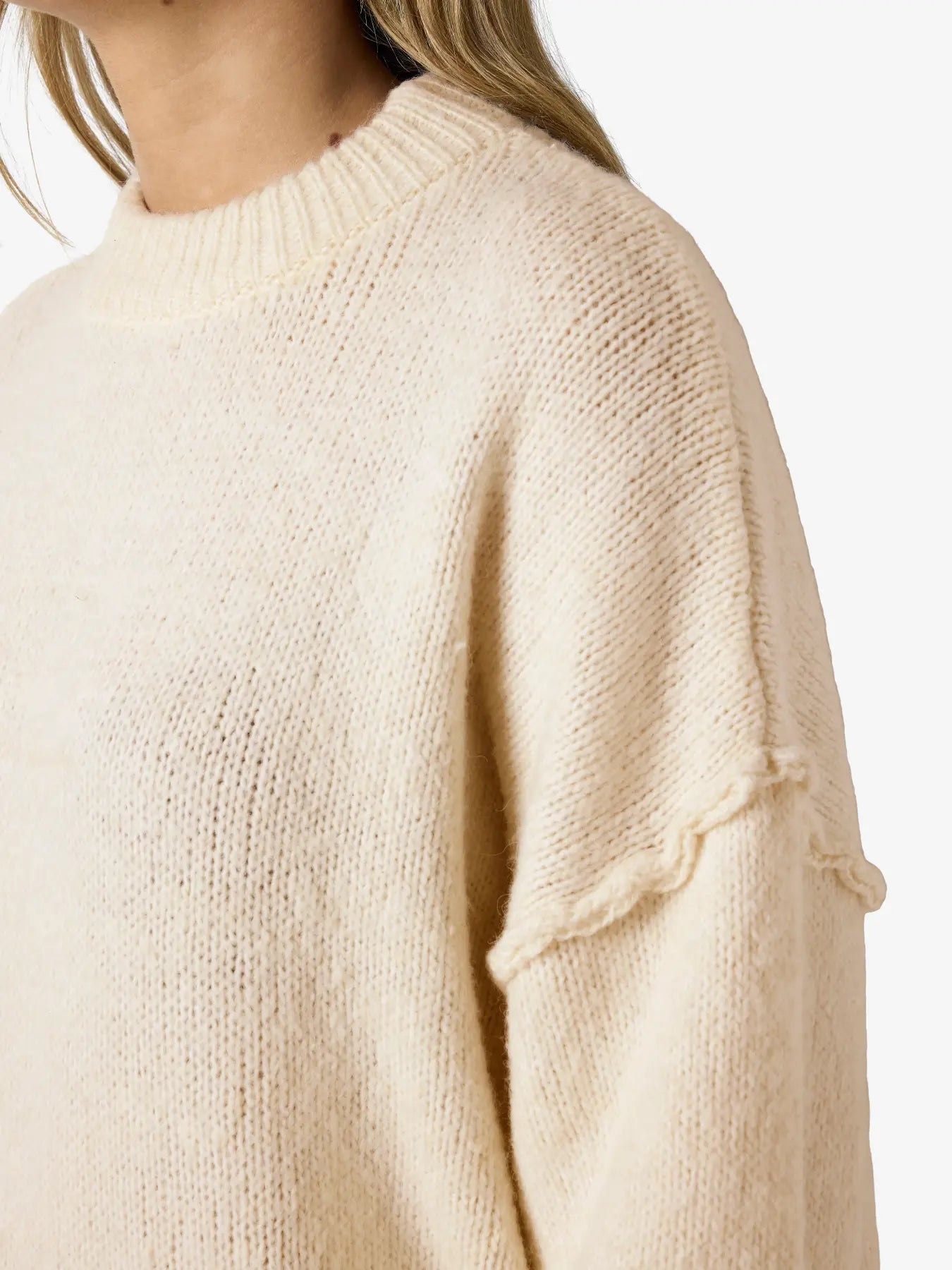 Luisa O-neck Slouchy Knit Cream