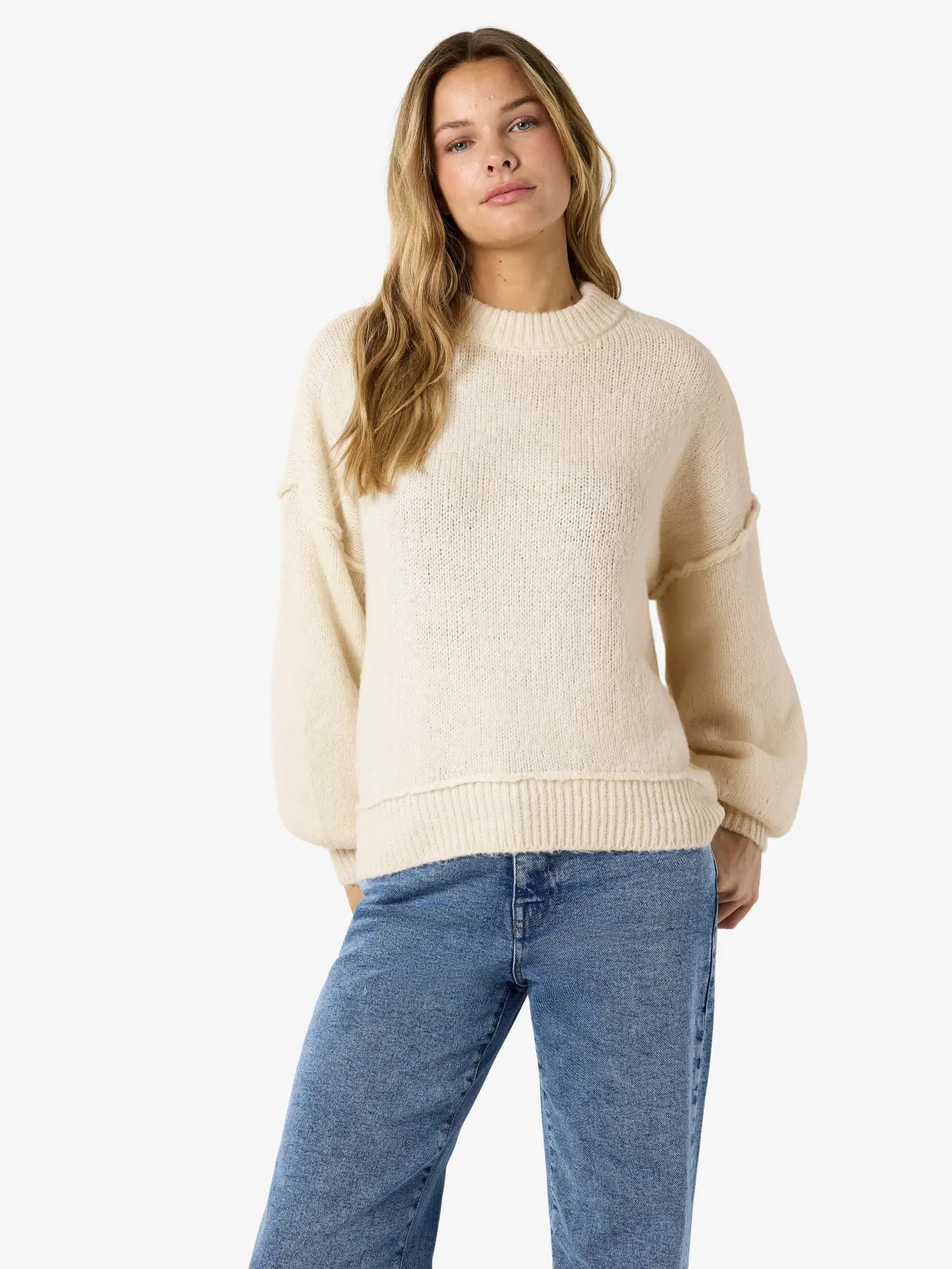 Luisa O-neck Slouchy Knit Cream