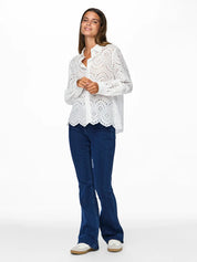 Vilde Broderie Anglaise Style Shirt