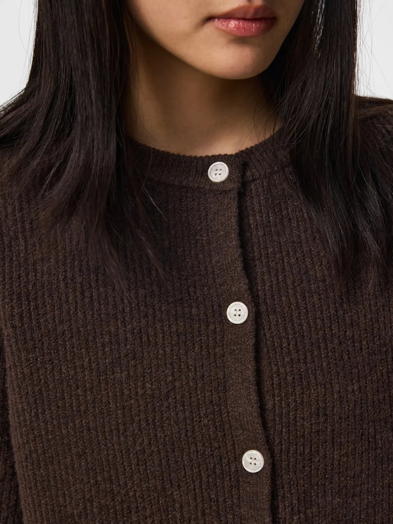 Silly Brown O-neck Knit Cardigan