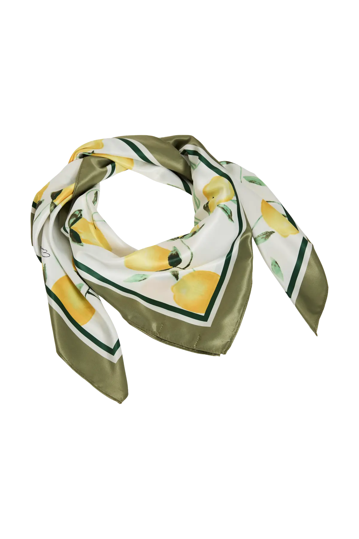 Scaffi Lemon Satin Scarf