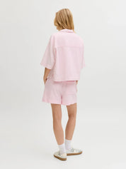 Global Waffle Resort Shirt Pink