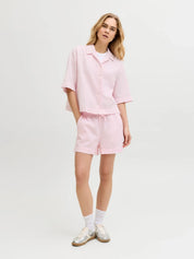 Global Waffle Resort Shirt Pink