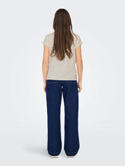 Claudia Lurex Stripe Tee Gold