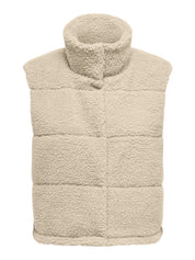 Sandra Teddy Padded Gilet Beige