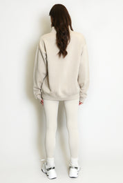 New York Zip Sweatshirt - Beige