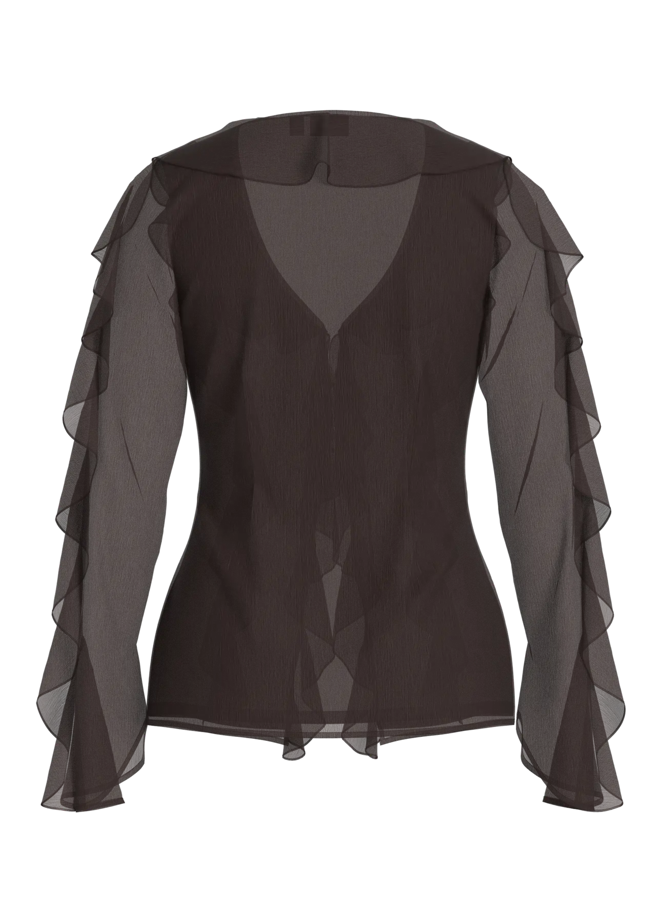Falia Frill V-neck Blouse