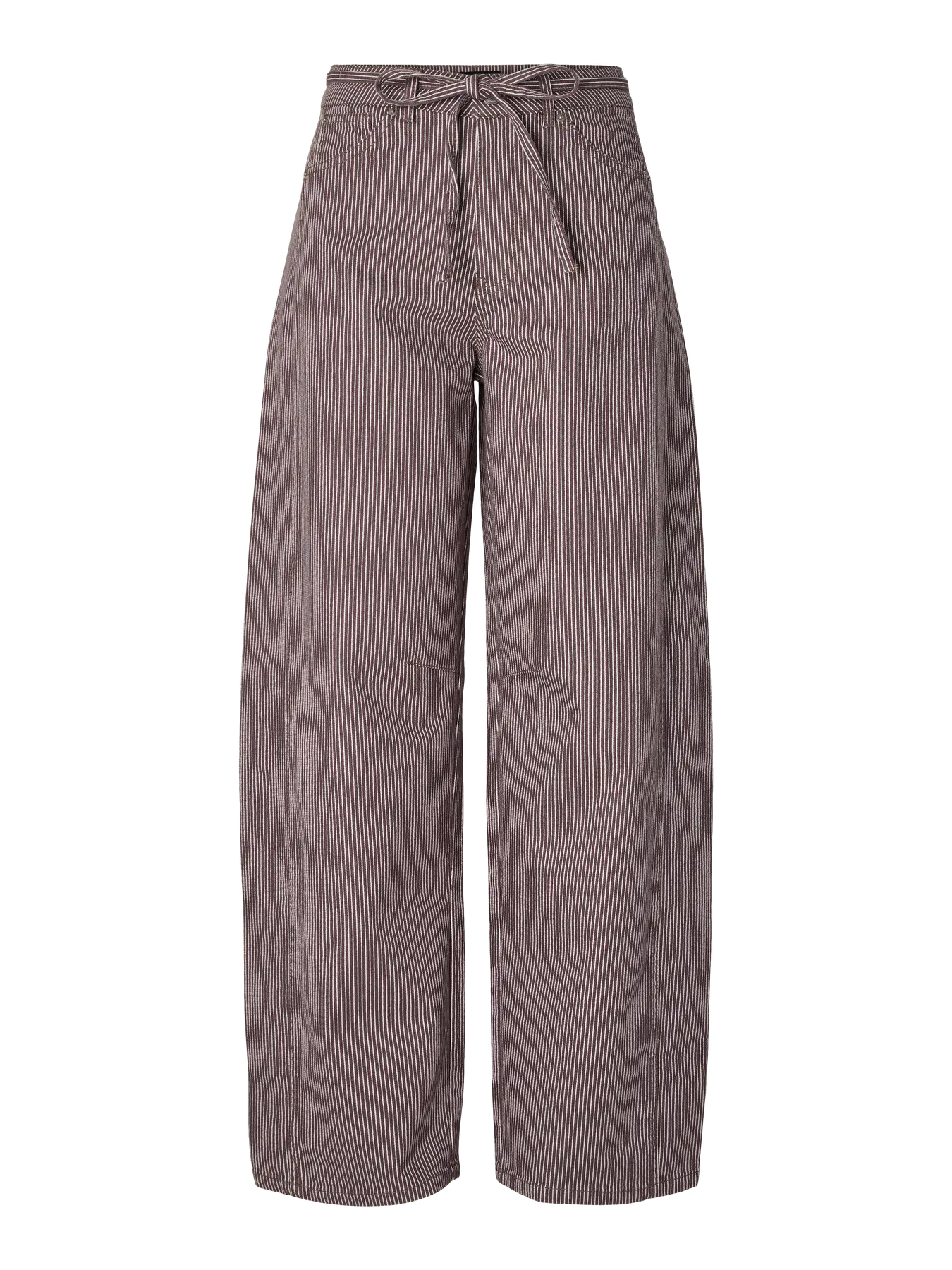 Billow Stripe Barrel Leg Jeans