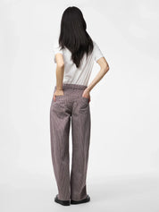 Billow Stripe Barrel Leg Jeans