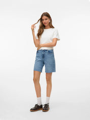 Cleo Long Denim Short