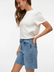 Cleo Long Denim Short