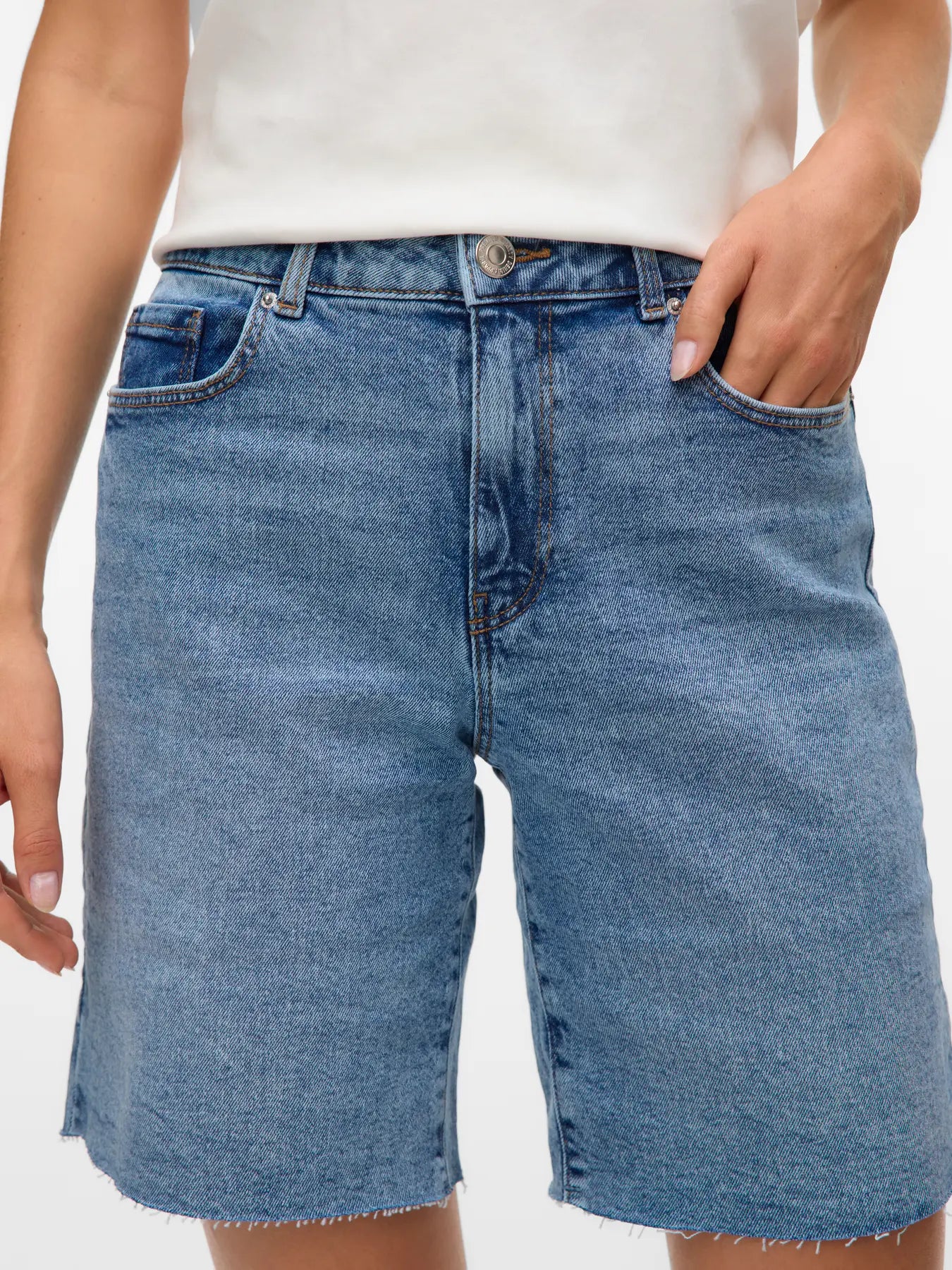 Cleo Long Denim Short
